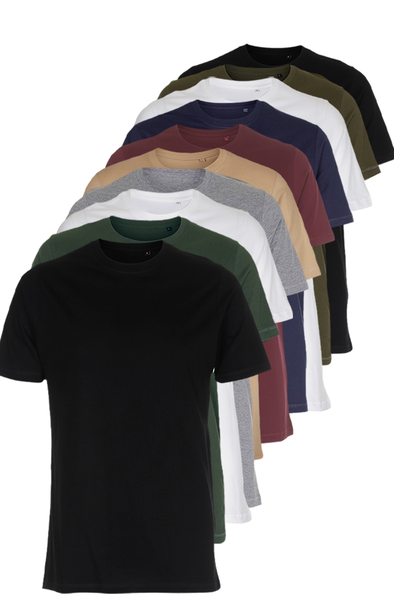 Mix & Match: 10 x Organic Basic T-shirts: 1.000:-