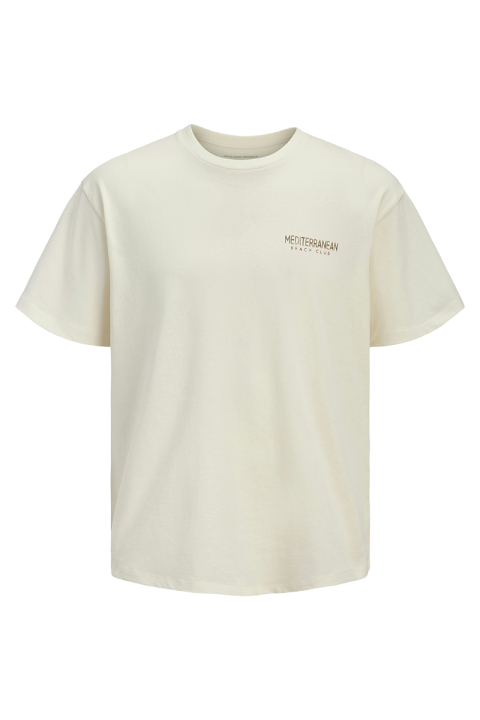 Jack & Jones Beach Club Relaxed Fit Tee Egret