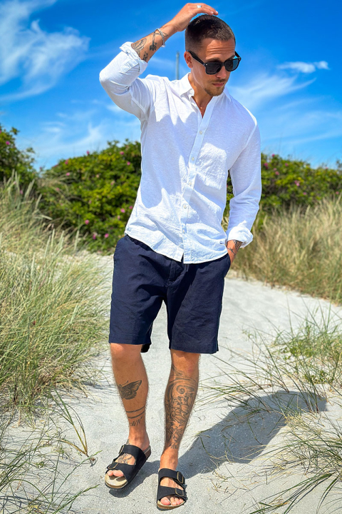 Jack & Jones Summer Shirt LS White
