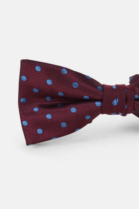 Butterfly Dots Bordeaux/Blue