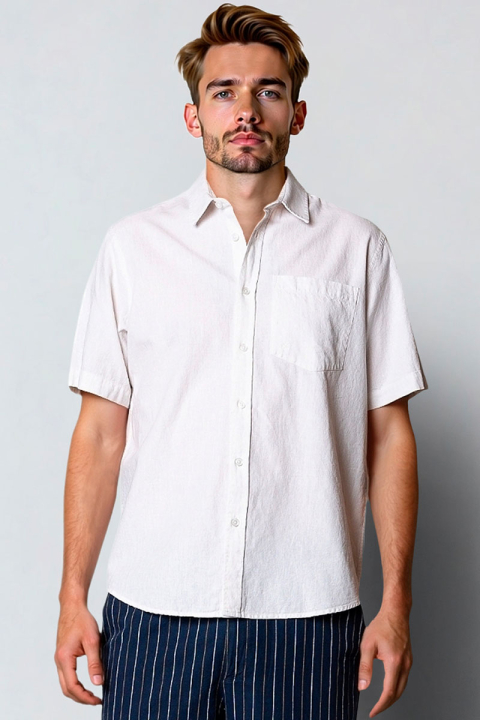 Clean Cut Copenhagen Luca shirt SS White