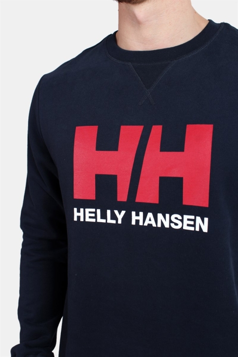 Helly Hansen Logo Crewneck Tröja Navy