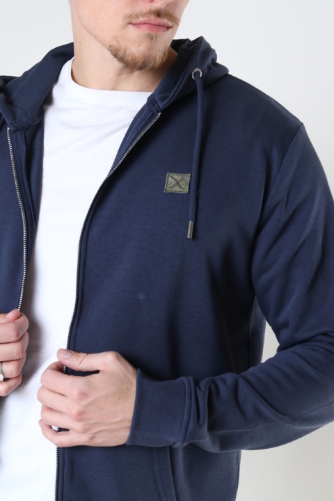 Clean Cut Copenhagen Basic Organic Zip Hood Navy