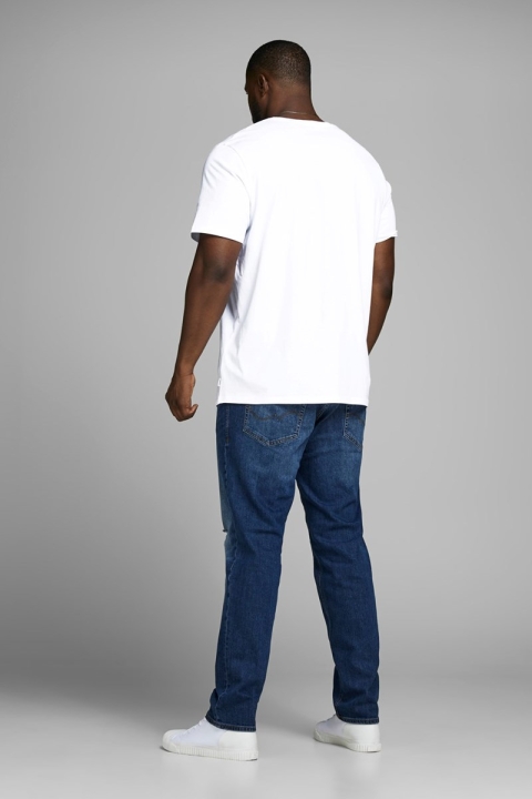 Jack & Jones Organic Basic Tee SS O-Neck Noos White Plus Size