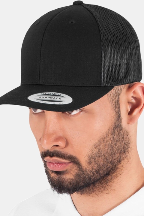 Flexfit Retro Trucker Keps Black