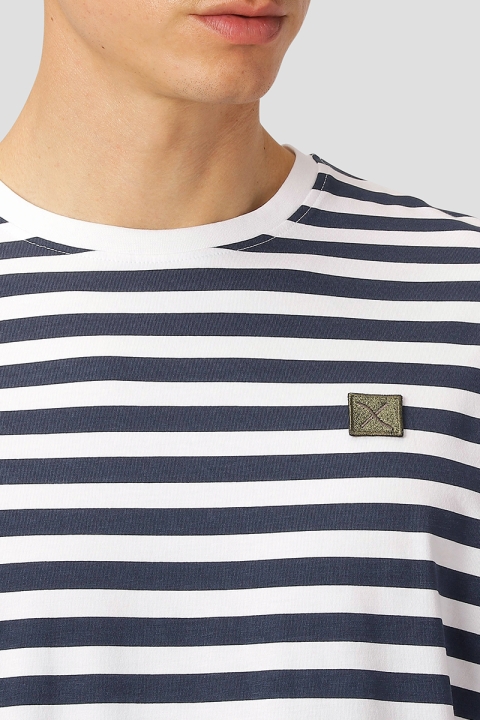 Clean Cut Copenhagen Basic Organic striped tee SS Navy