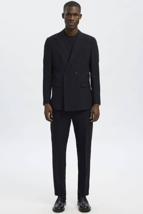 Selected Oasis Linen DB Blazer Black