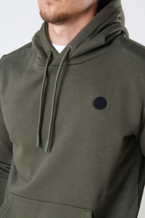 Kronstadt Lars Organic/Recycled hood sweat Army