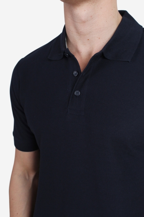 Basic Brand Polo Dark Navy