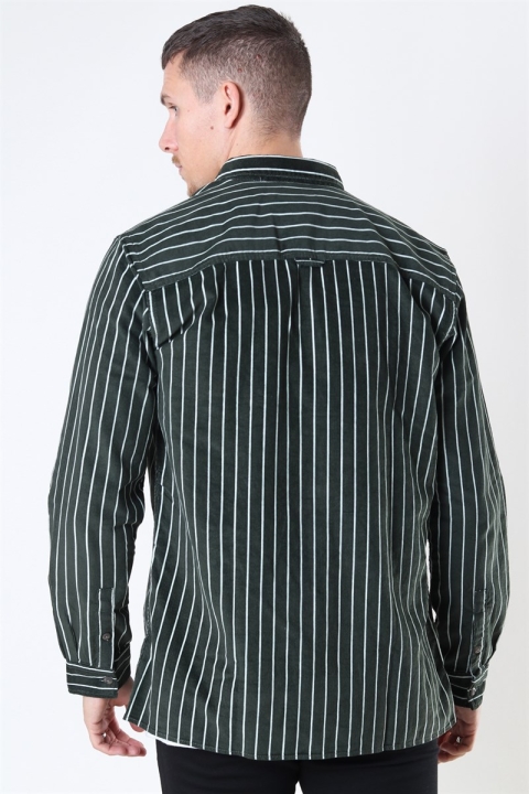 Only & Sons Edward Striped Corduroy Skjorta Deep Depths