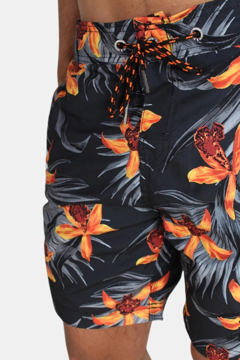 Superdry Vacation Paradise Swim Shorts Carbon Grey