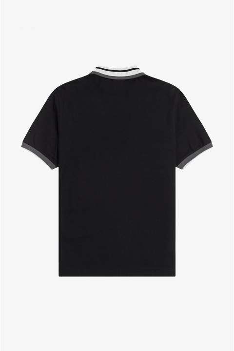 Fred Perry ZIP NECK POLO SHIRT 102 Black