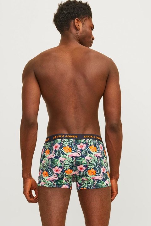 Jack & Jones Flamingo Trunks 5 Pack Navy Blazer