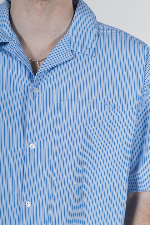 Jack & Jones Cody Poplin Resort Shirt SS Cashmere Blue