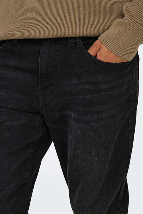 Only & Sons Weft Regular Fit 8638 Black Denim