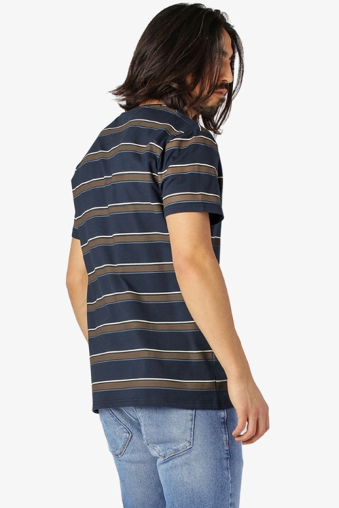 Clean Cut Copenhagen Grant Striped Tee Navy