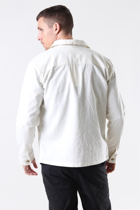 Selected East Linen Overshirt TKlockatledove