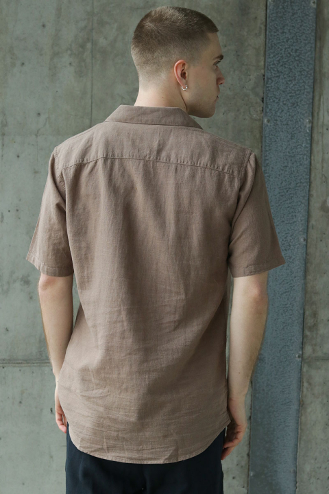 ONLY & SONS Caiden SS Resort Linen Shirt Fossil