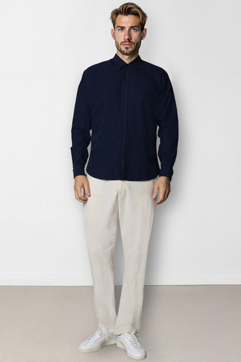 Clean Cut Copenhagen Luca shirt LS Navy