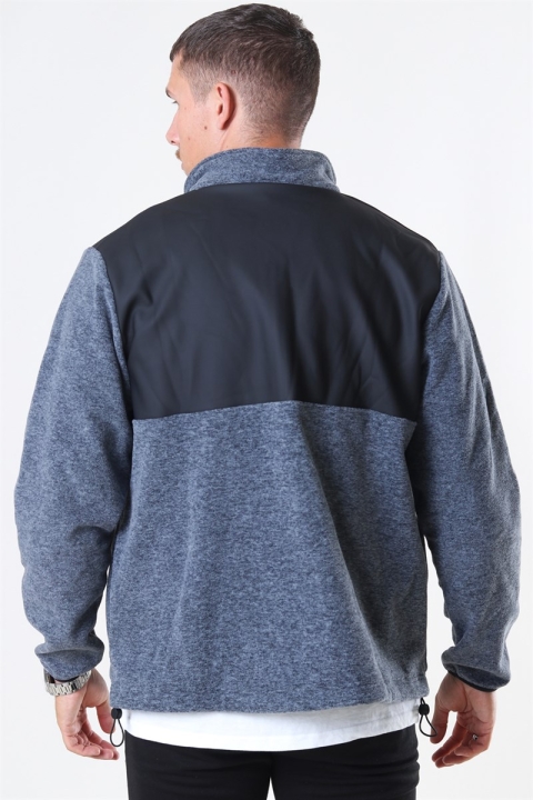 Rains Fleece Zip Puller Jacka Grey Melange