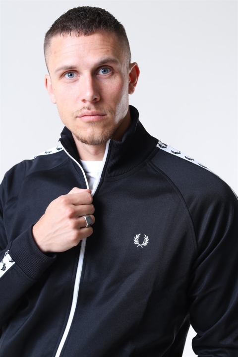 Fred Perry Taped Track Jacka Black