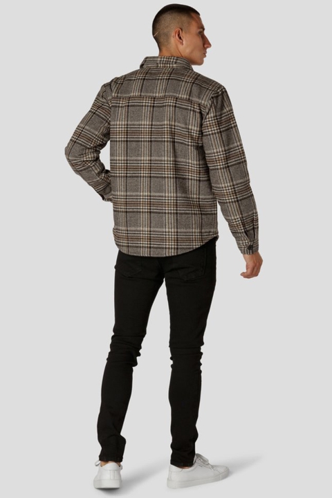 Fat Moose Theo Overshirt Brown Check