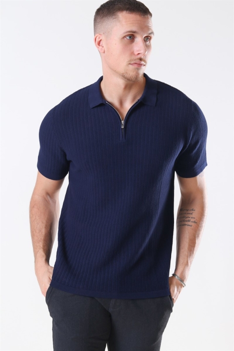 Jack & Jones Blabristol Sticka SS Polo Maritime Blue