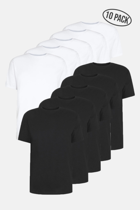 Denim project DP Longy Tee 10 Pack 5 Black/ 5 White