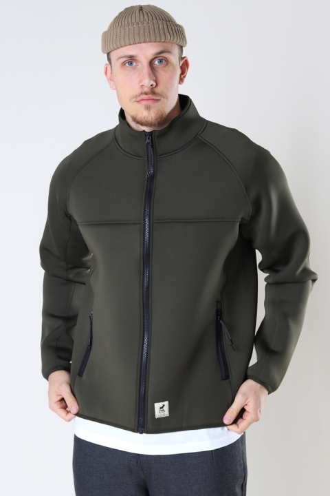 Fat Moose Clark Neoprene Zip Jacket Army Melange