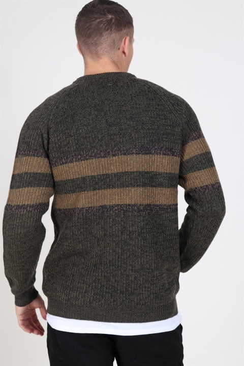 Only & Sons Cesco 5 Struc Stripe Sticka Forest Night