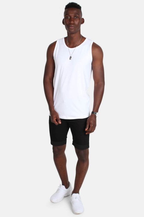 Basic Brand Men's Sleeveless Tanktop White