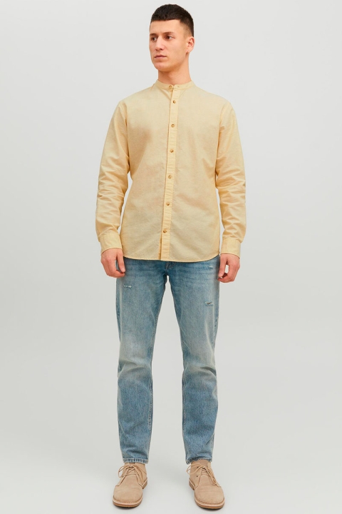 Jack & Jones SUMMER LINEN BAND SHIRT L/S Jojoba