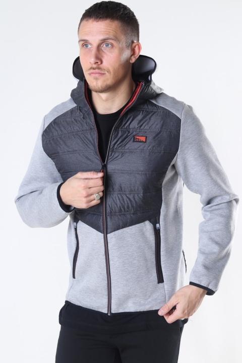 Jack & Jones Toby Hybrid Jacka Light Grey Melange