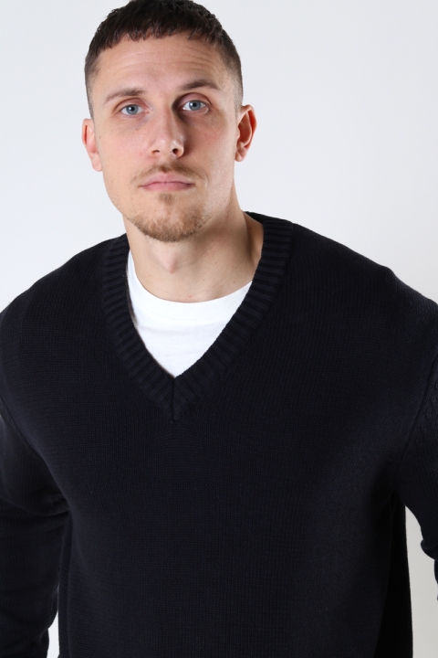 ONLY & SONS ONSHARVEY LIFE V-NECK KNIT Black