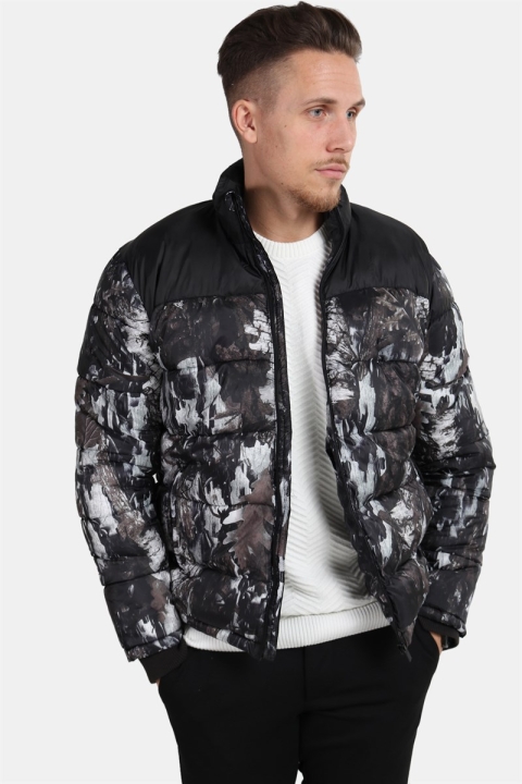 Only & Sons Bertil Puffer Jacka Black Print