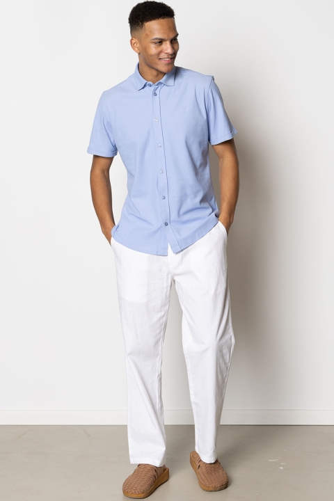 Clean Cut Copenhagen Valencia Stretch Shirt S/S Light Blue