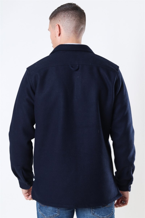 Kronstadt Kurt Wool Overshirt Navy