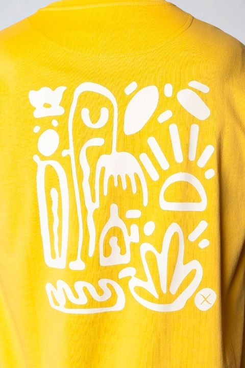 Clean Cut Copenhagen Michael organic T-shirt Warm Yellow