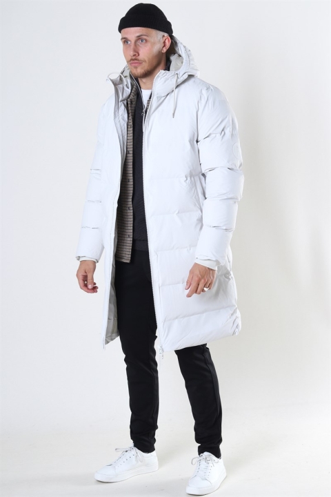 Rains Long Puffer Jacka Off White