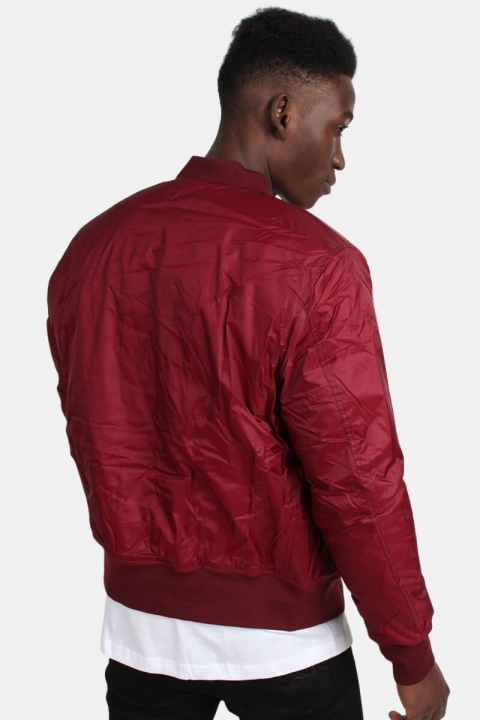 Urban Classics Bomber Jacka Burgundy