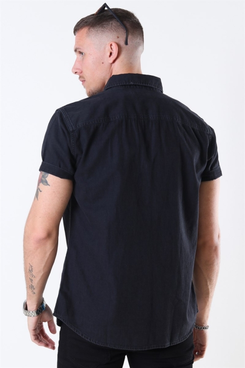 Jack & Jones Sheridan Skjorta S/S Black Denim