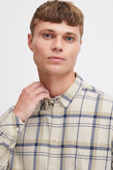 Solid Gisa Shirt Oatmeal