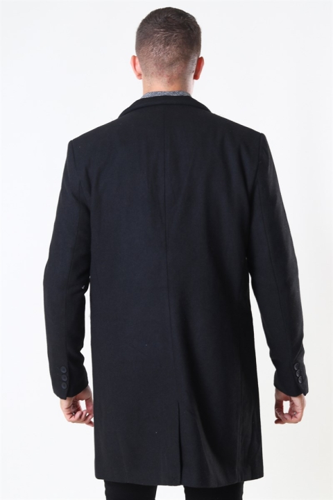 Only & Sons Maximus Wool Frakke Black