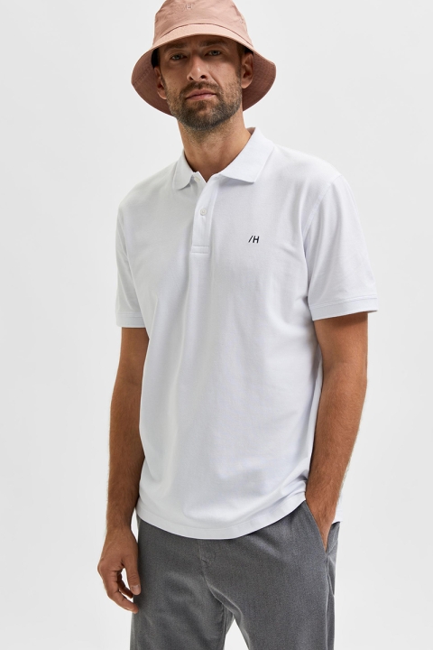 Selected SLHAZE SS POLO W NOOS Bright White