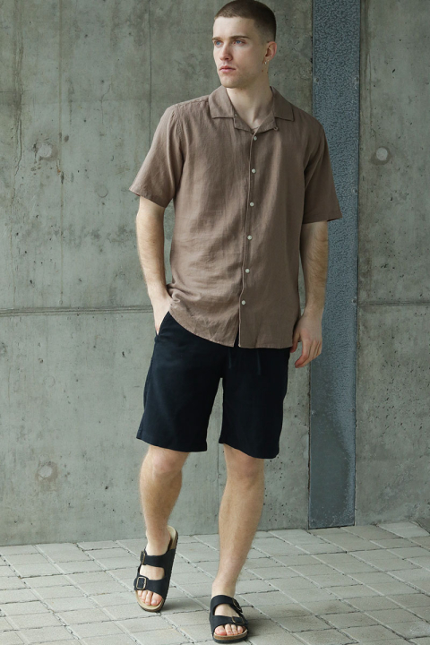 ONLY & SONS Caiden SS Resort Linen Shirt Fossil