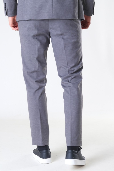 Selected Slim Jim Flex Byxor Light Grey Melange