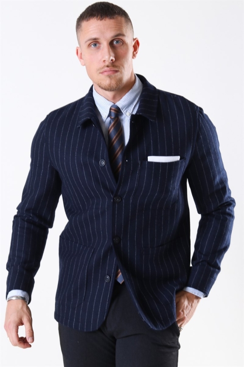 Selected Jackson Tweed Pin Blazer Dark Blue