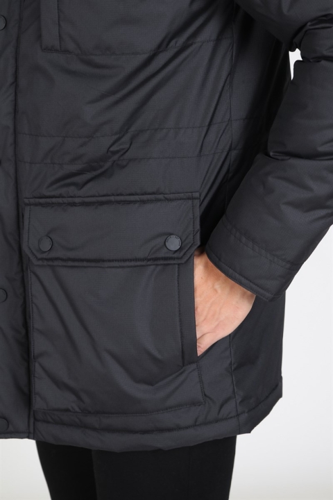 Solid Decker Parka Jacka Black