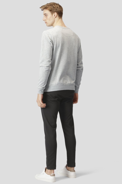 Clean Cut Copenhagen Basic Organic Crewneck Light Grey Melange