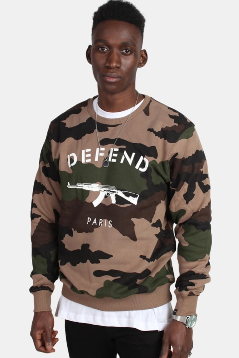 Defend Paris Crew Tröja Camo Tan